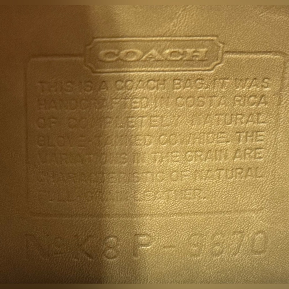 Vintage COACH Costa Rica Court Bag 9870 Camel Leather Shoulder Crossbody #209 - Picture 5 of 16